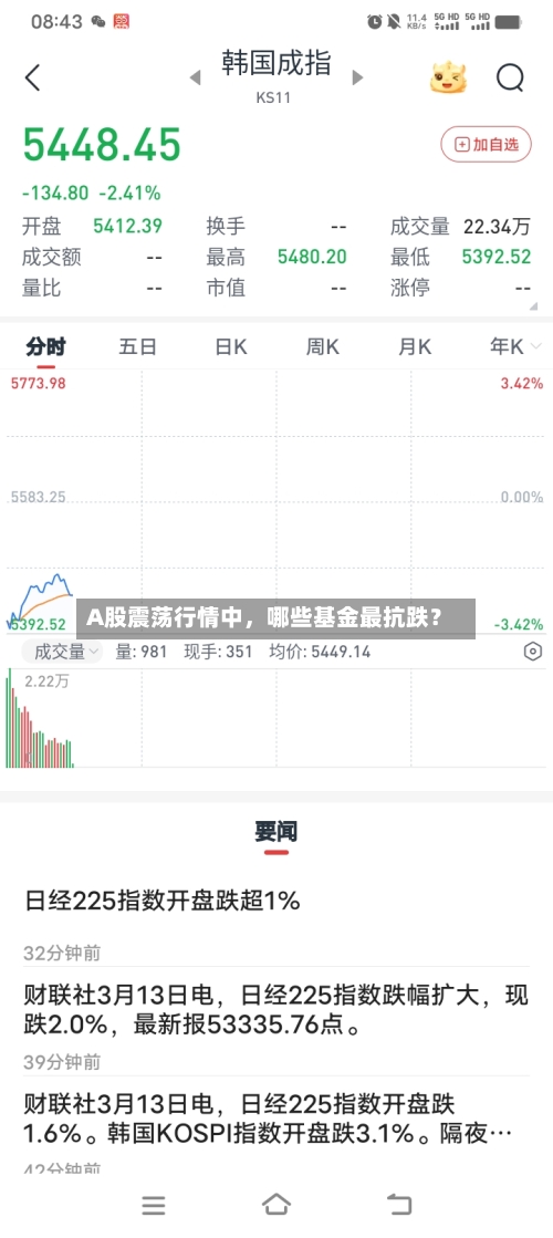 A股震荡行情中	，哪些基金最抗跌？-第2张图片