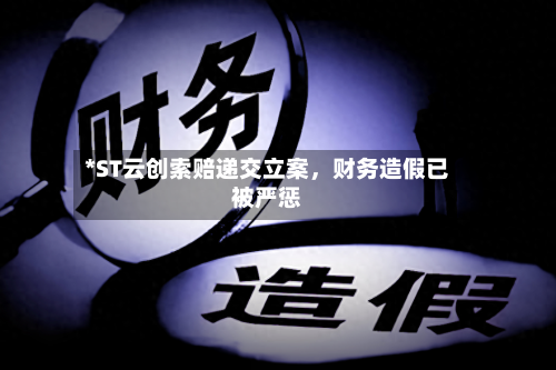 *ST云创索赔递交立案	，财务造假已被严惩-第2张图片