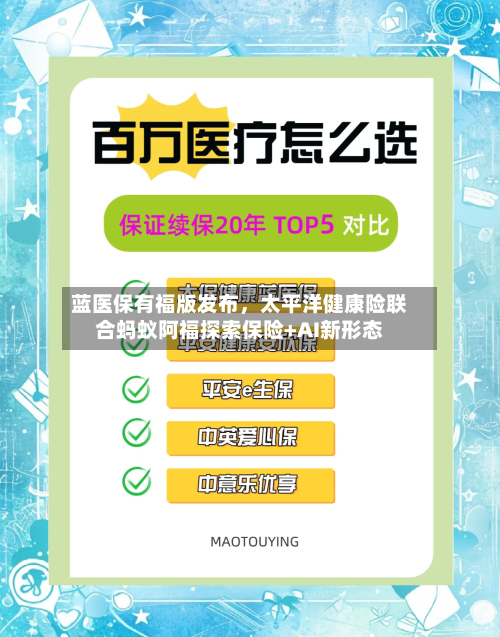 蓝医保有福版发布，太平洋健康险联合蚂蚁阿福探索保险+AI新形态-第3张图片