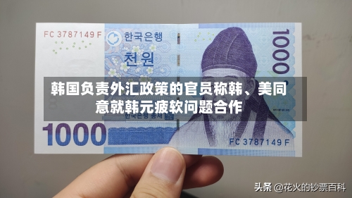 韩国负责外汇政策的官员称韩、美同意就韩元疲软问题合作