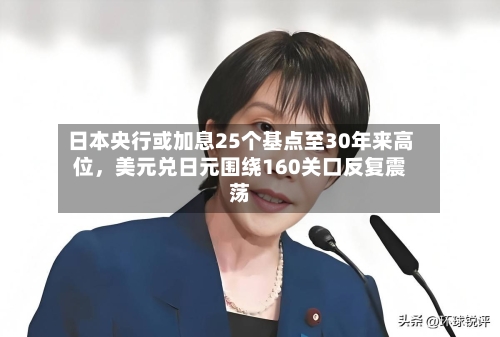 日本央行或加息25个基点至30年来高位，美元兑日元围绕160关口反复震荡-第2张图片