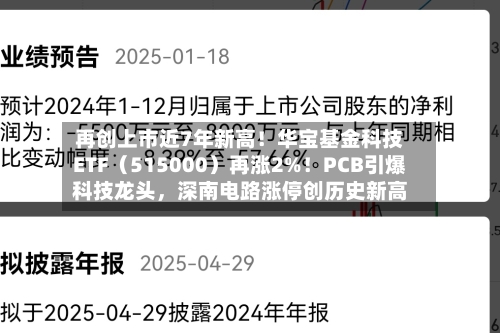 再创上市近7年新高！华宝基金科技ETF（515000）再涨2%！PCB引爆科技龙头，深南电路涨停创历史新高-第2张图片