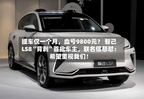 提车仅一个月，血亏9800元？ 智己LS8“背刺”首批车主，联名信怒怼：希望重视我们！