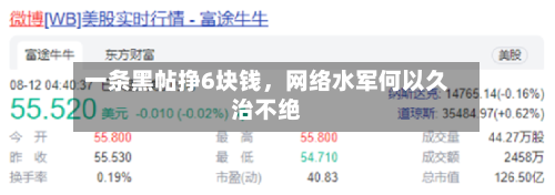 一条黑帖挣6块钱，网络水军何以久治不绝-第2张图片