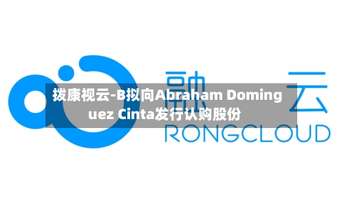 拨康视云-B拟向Abraham Dominguez Cinta发行认购股份