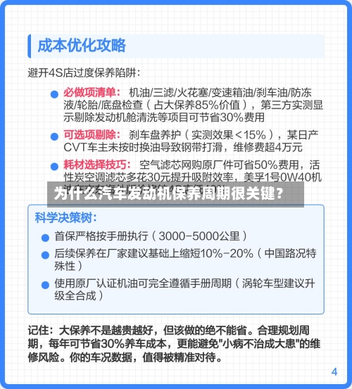 为什么汽车发动机保养周期很关键？