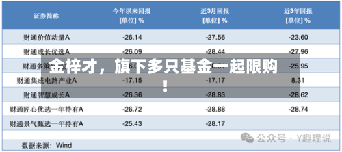 金梓才，旗下多只基金一起限购！-第2张图片
