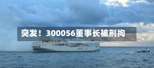 突发！300056董事长被刑拘
