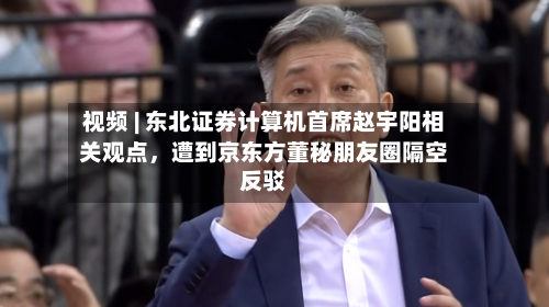 视频 | 东北证券计算机首席赵宇阳相关观点	，遭到京东方董秘朋友圈隔空反驳-第2张图片