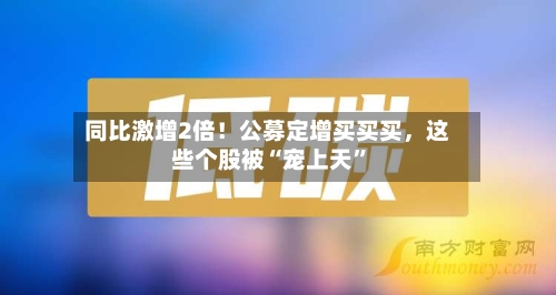 同比激增2倍！公募定增买买买，这些个股被“宠上天	”-第2张图片
