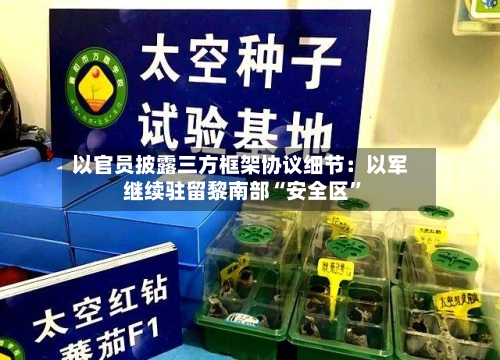 以官员披露三方框架协议细节：以军继续驻留黎南部“安全区”-第2张图片