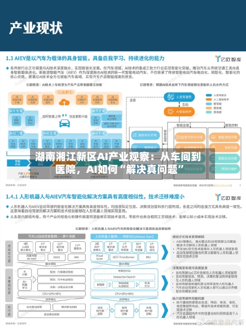 湖南湘江新区AI产业观察：从车间到医院，AI如何“解决真问题”-第1张图片