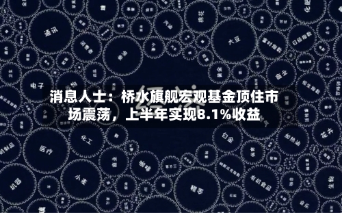 消息人士：桥水旗舰宏观基金顶住市场震荡，上半年实现8.1%收益-第2张图片