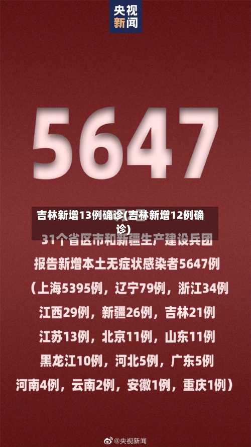 吉林新增13例确诊(吉林新增12例确诊)
