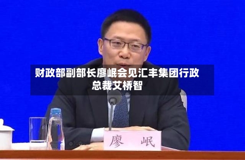 财政部副部长廖岷会见汇丰集团行政总裁艾桥智