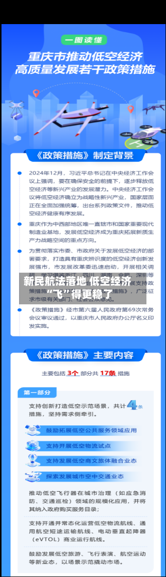 新民航法落地 低空经济“飞”得更稳了