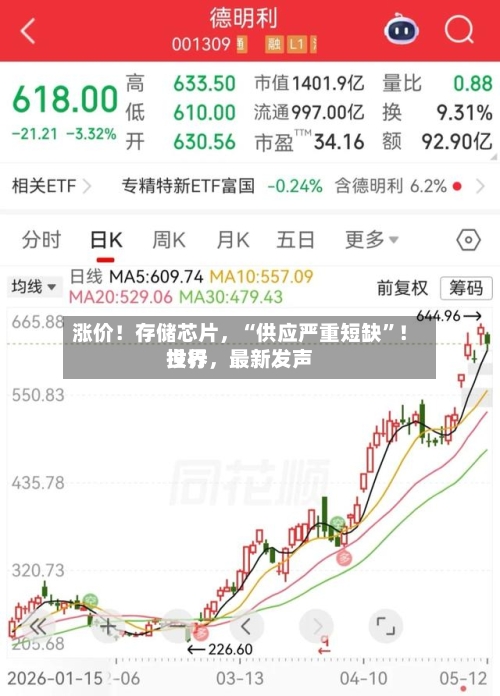 涨价！存储芯片，“供应严重短缺	”！世界投行	，最新发声-第2张图片