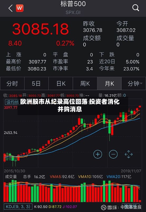 欧洲股市从纪录高位回落 投资者消化并购消息-第2张图片