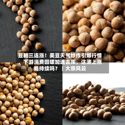 豆粕三连涨！美豆天气炒作引爆行情	，下游消费回暖加速去库，这波上涨能持续吗？｜大宗风云-第3张图片