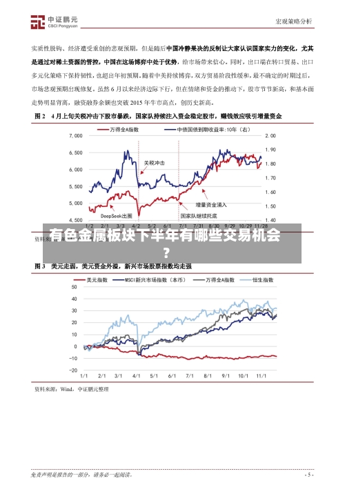 有色金属板块下半年有哪些交易机会?
